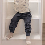 French Terry Harem Pant - Ink Blue