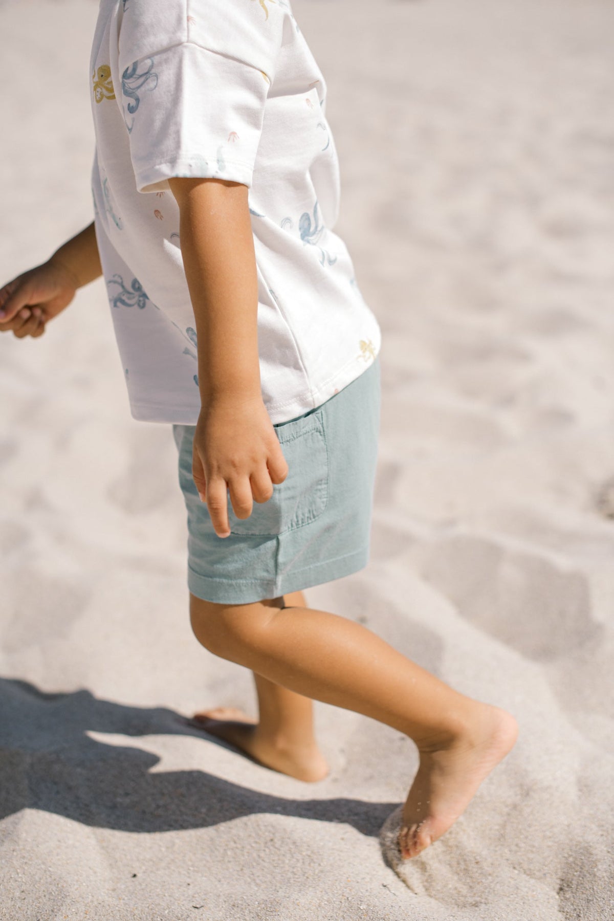 garment dye short deep sea