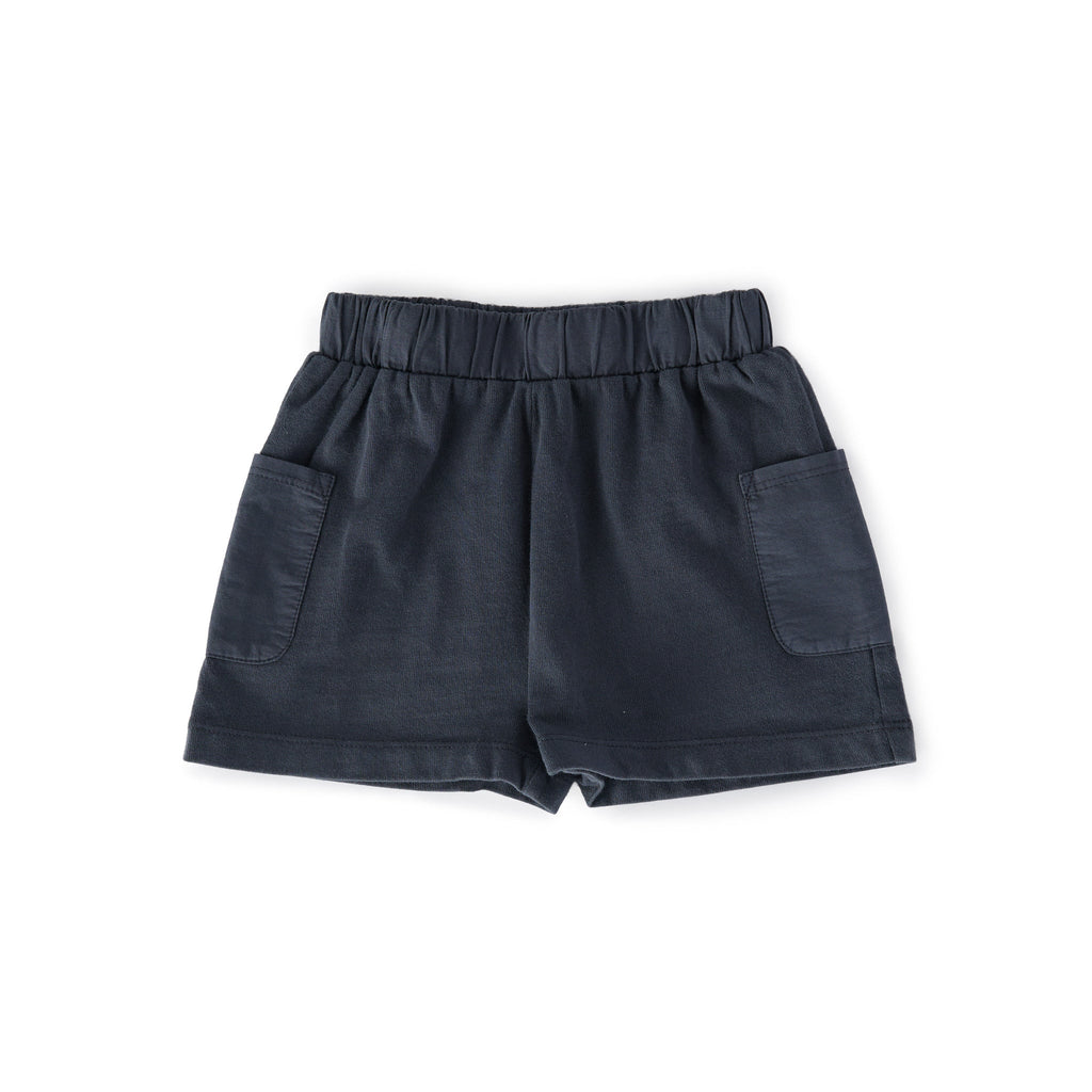 garment dye short ink blue in blues pattern