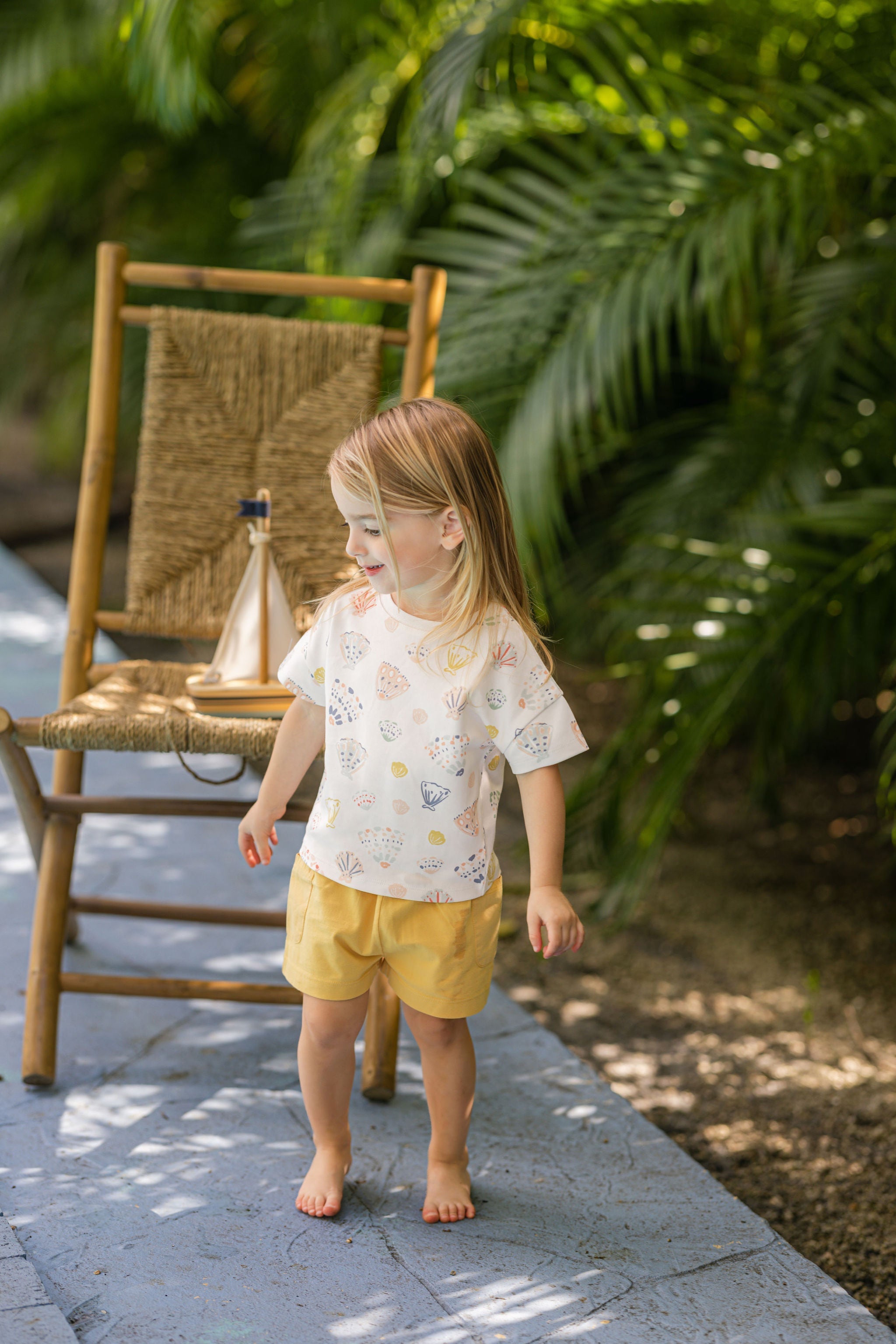 Garment Dye Bloomer Short - Soft Marigold