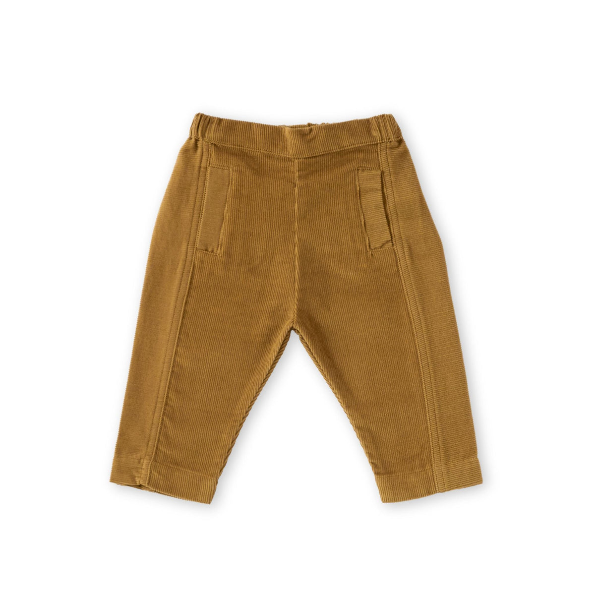 kids corduroy kids pant ochre in yellows pattern