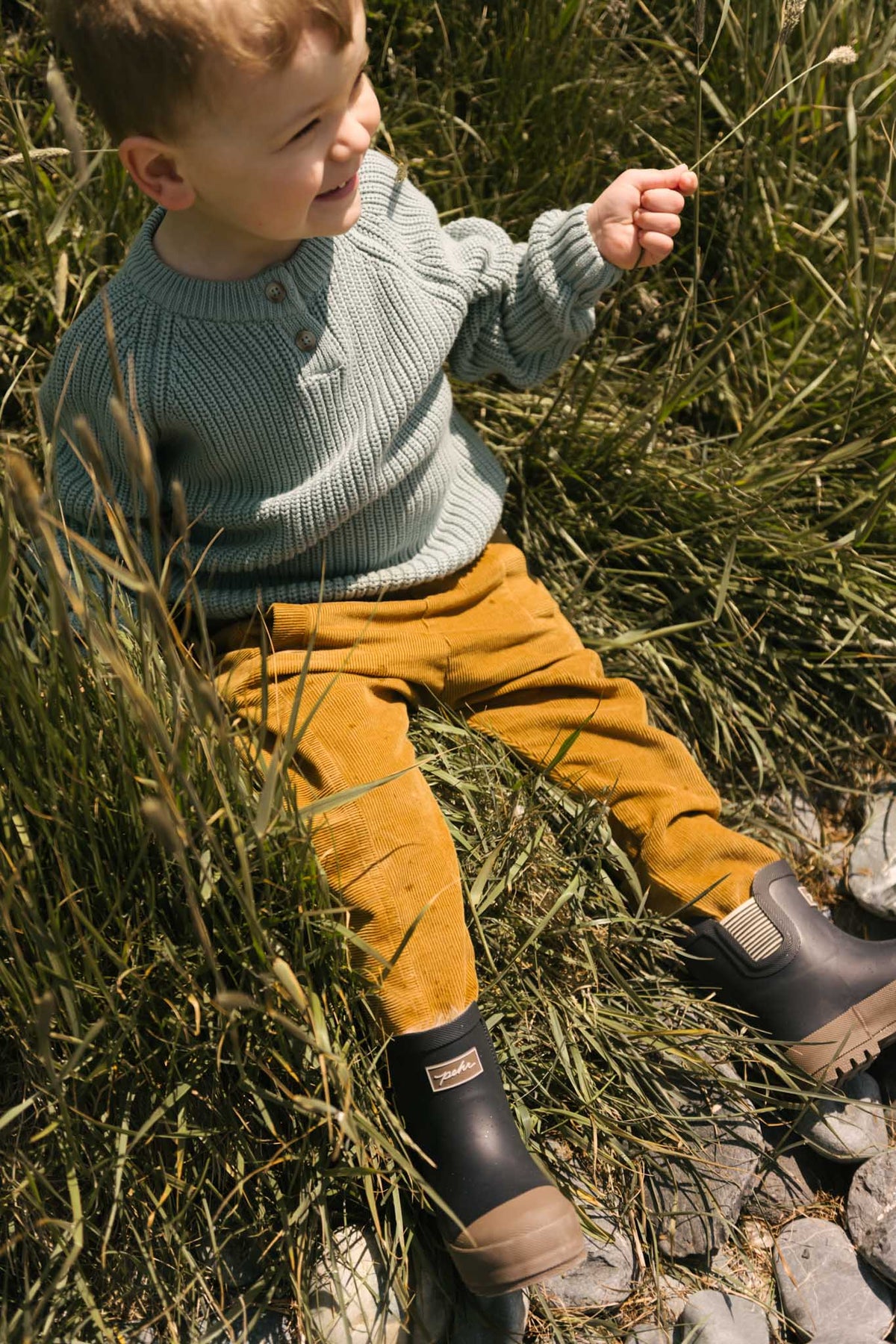 kids corduroy kids pant ochre
