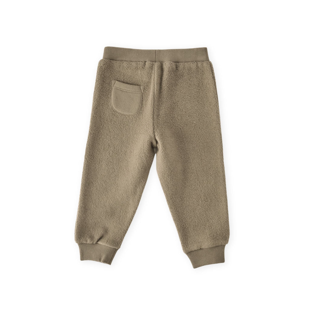 teddy fleece jogger moss