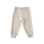 teddy fleece jogger stone in neutrals pattern