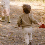 Teddy Fleece Jogger - Stone