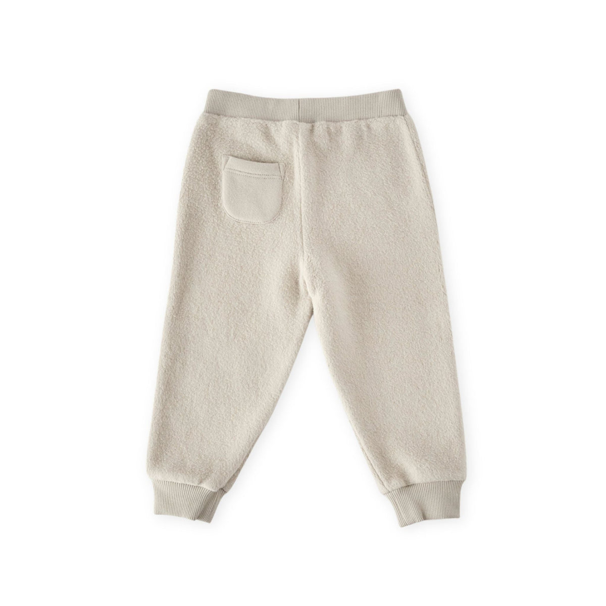 teddy fleece jogger stone