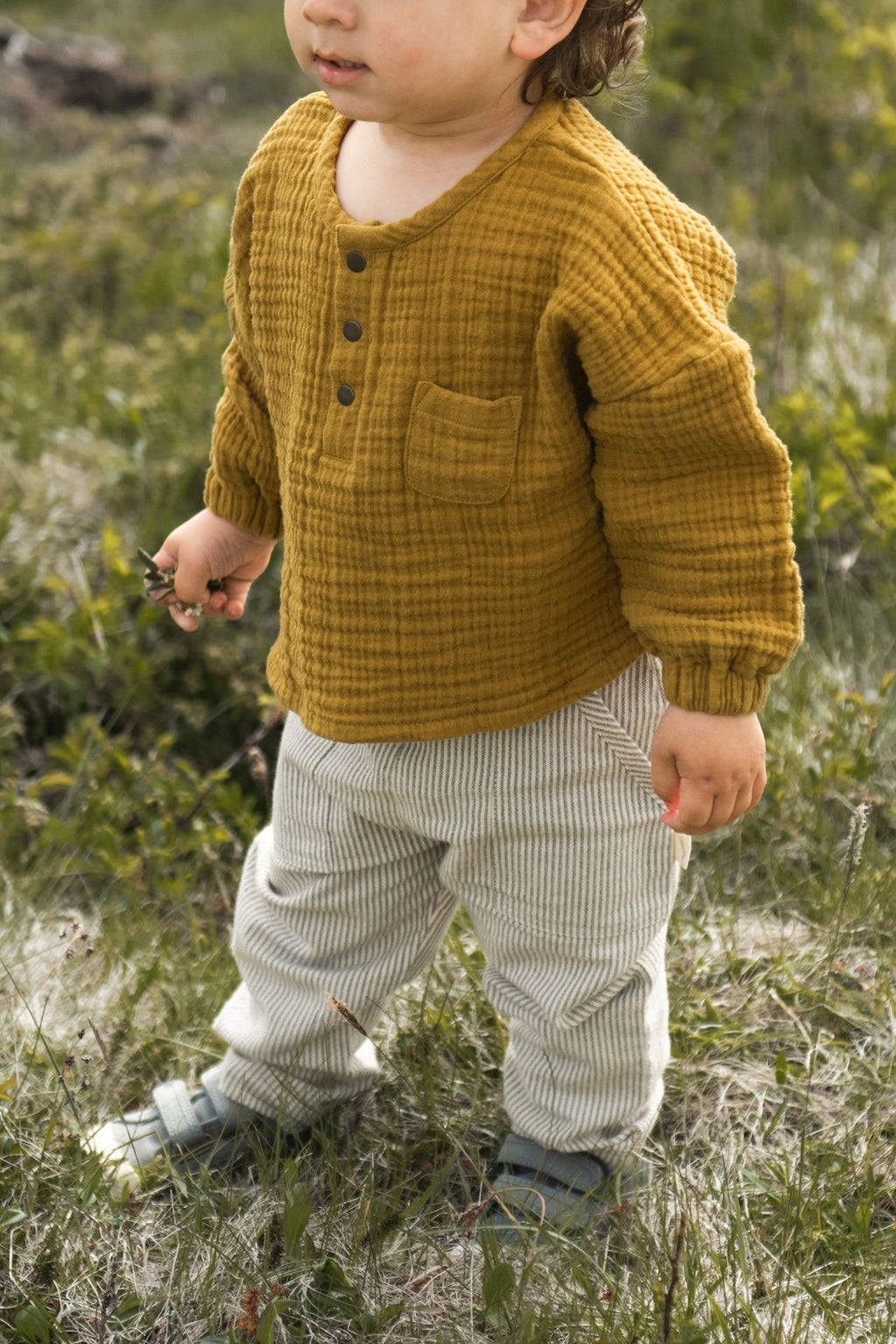 railroad side pocket pant stripe