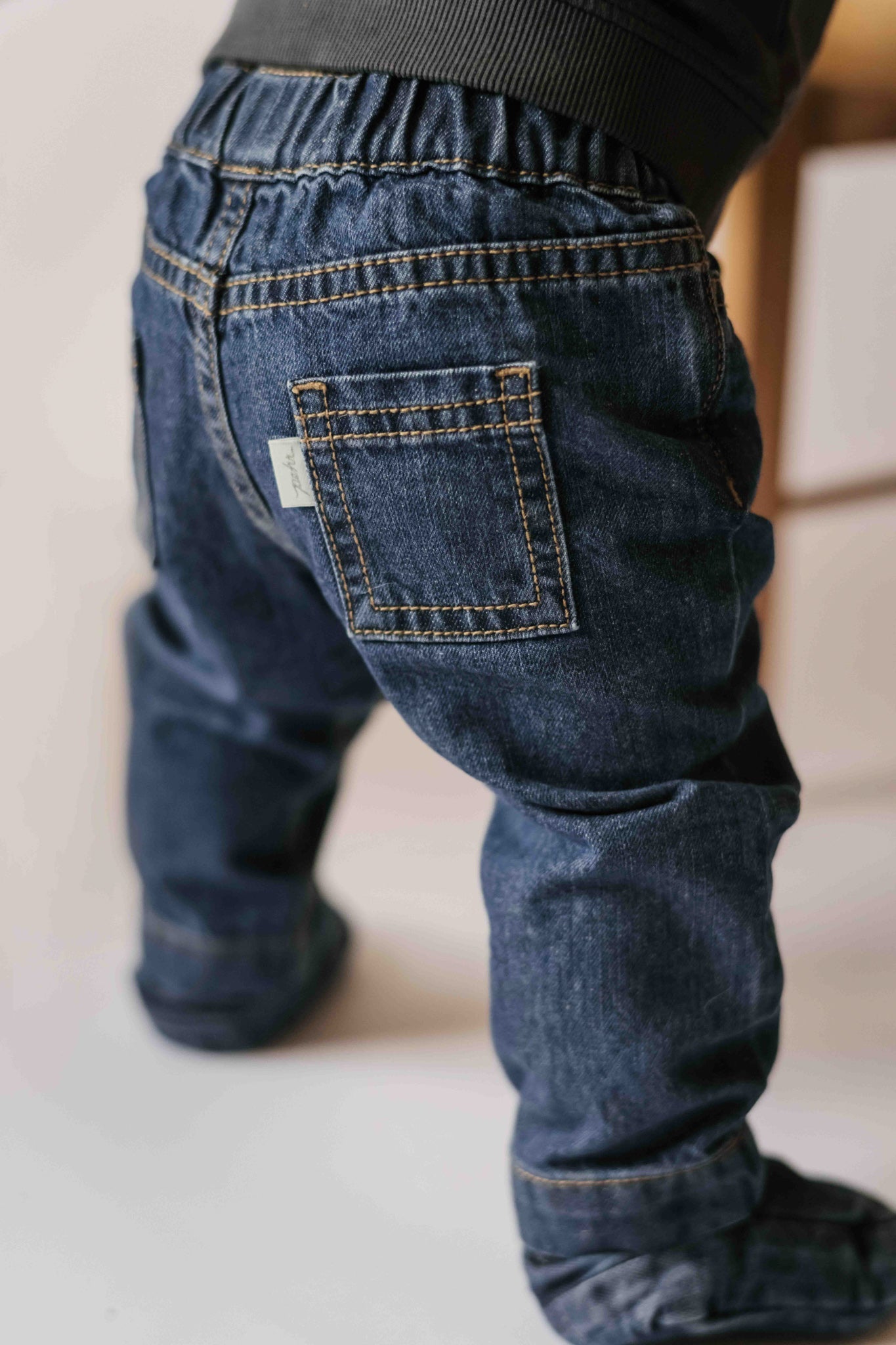 Denim Pull Up Jean - Vintage Wash