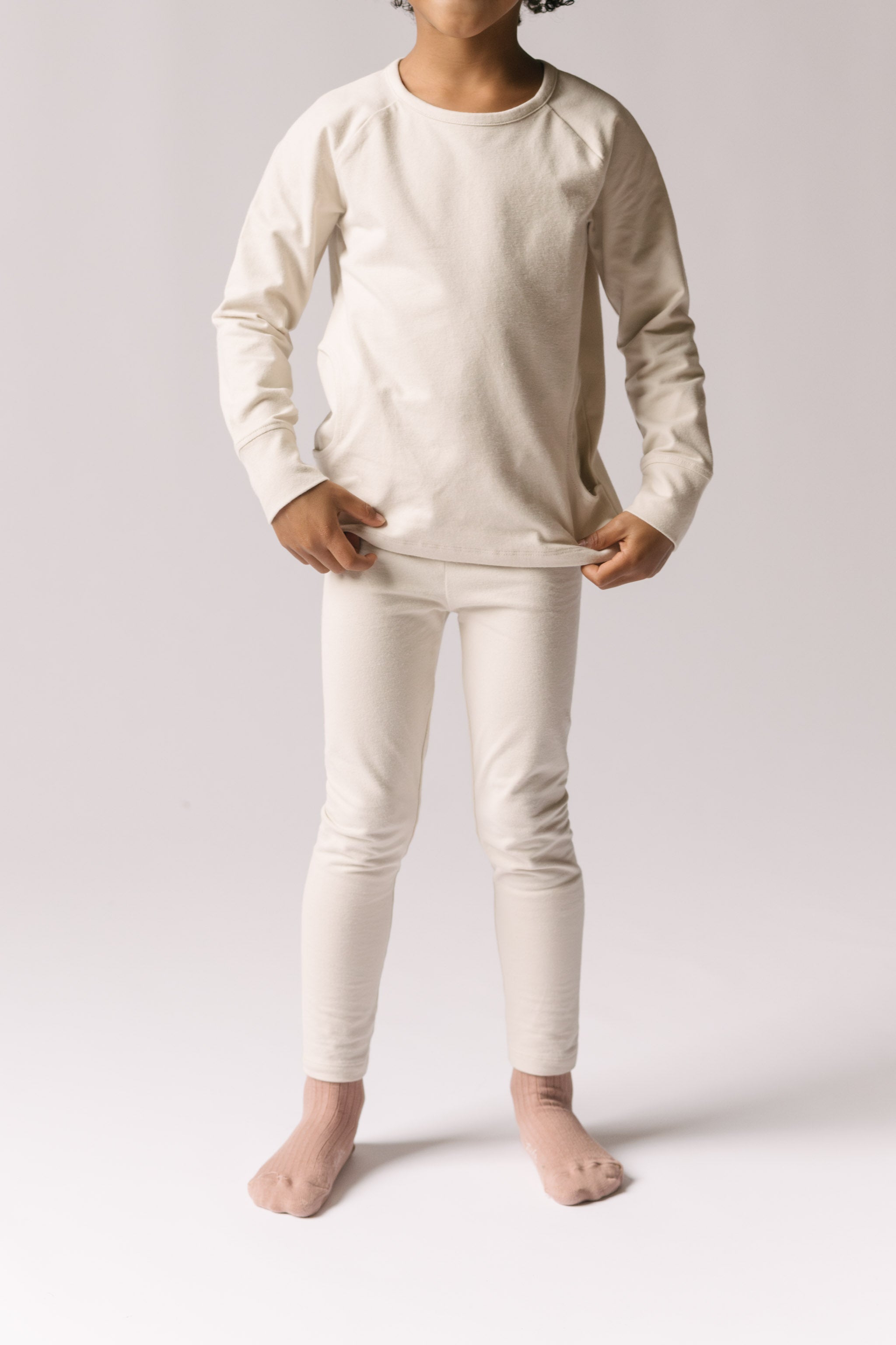 Essentials Kids Legging - Natural