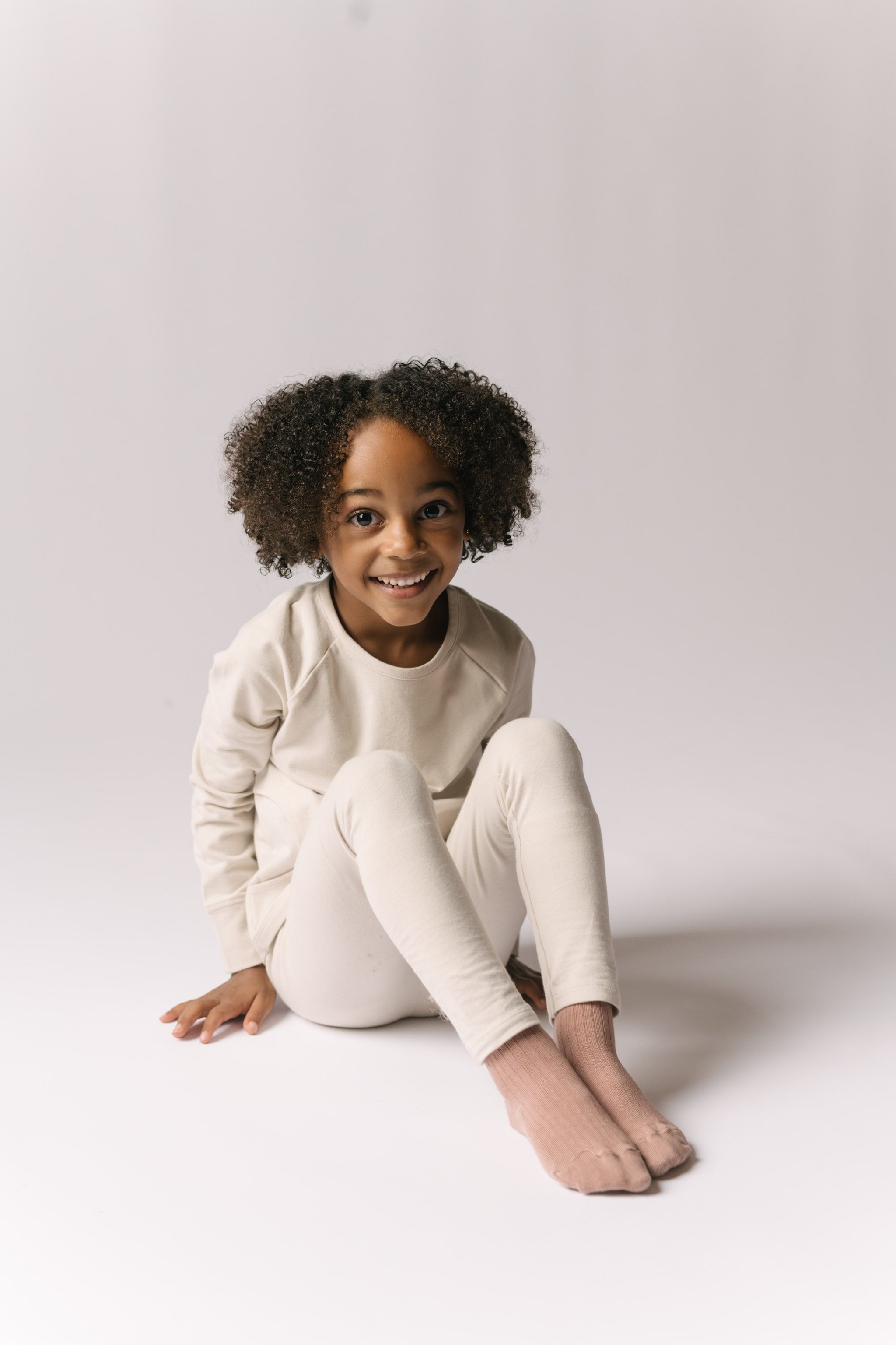 Essentials Kids Legging - Natural