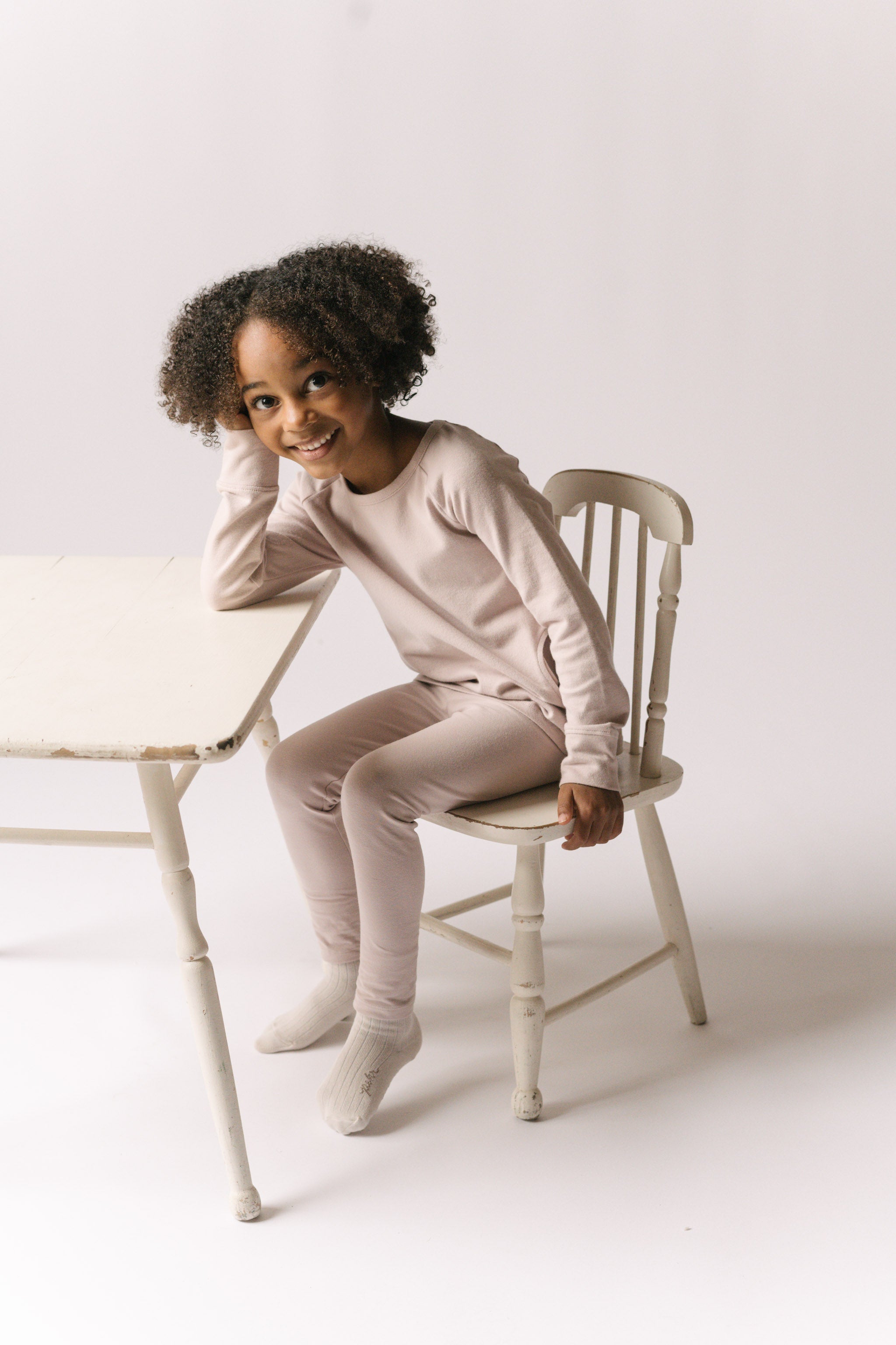 Essentials Kids Legging - Pale Pink