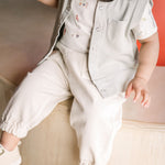 baby vintage twill baby utility jogger natural