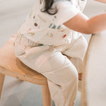 baby vintage twill baby utility jogger natural