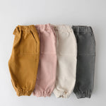 baby vintage twill baby utility jogger natural