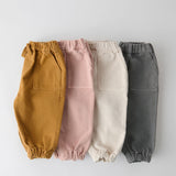 baby vintage twill baby utility jogger natural