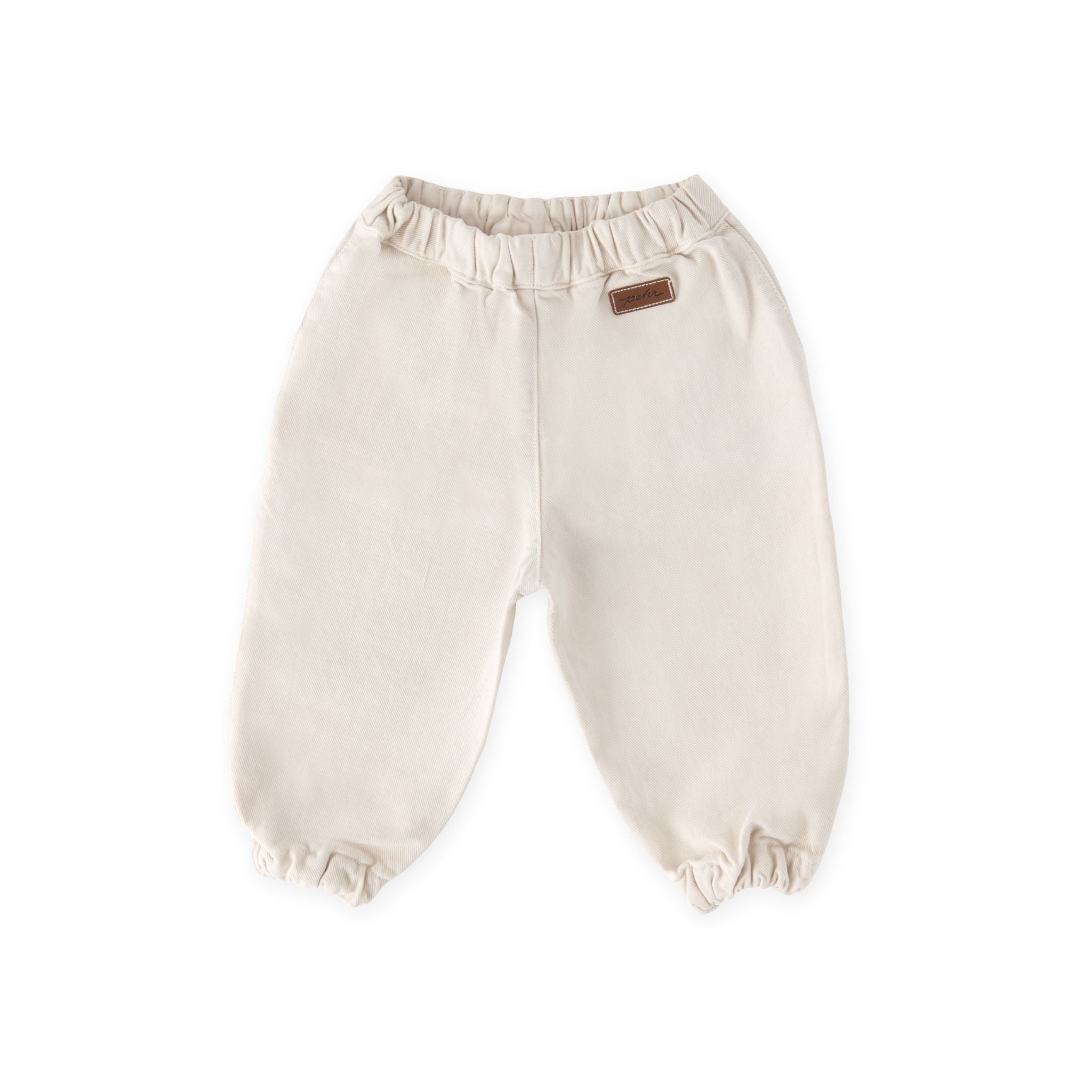 baby vintage twill baby utility jogger natural