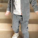 baby vintage twill baby utility jogger charcoal