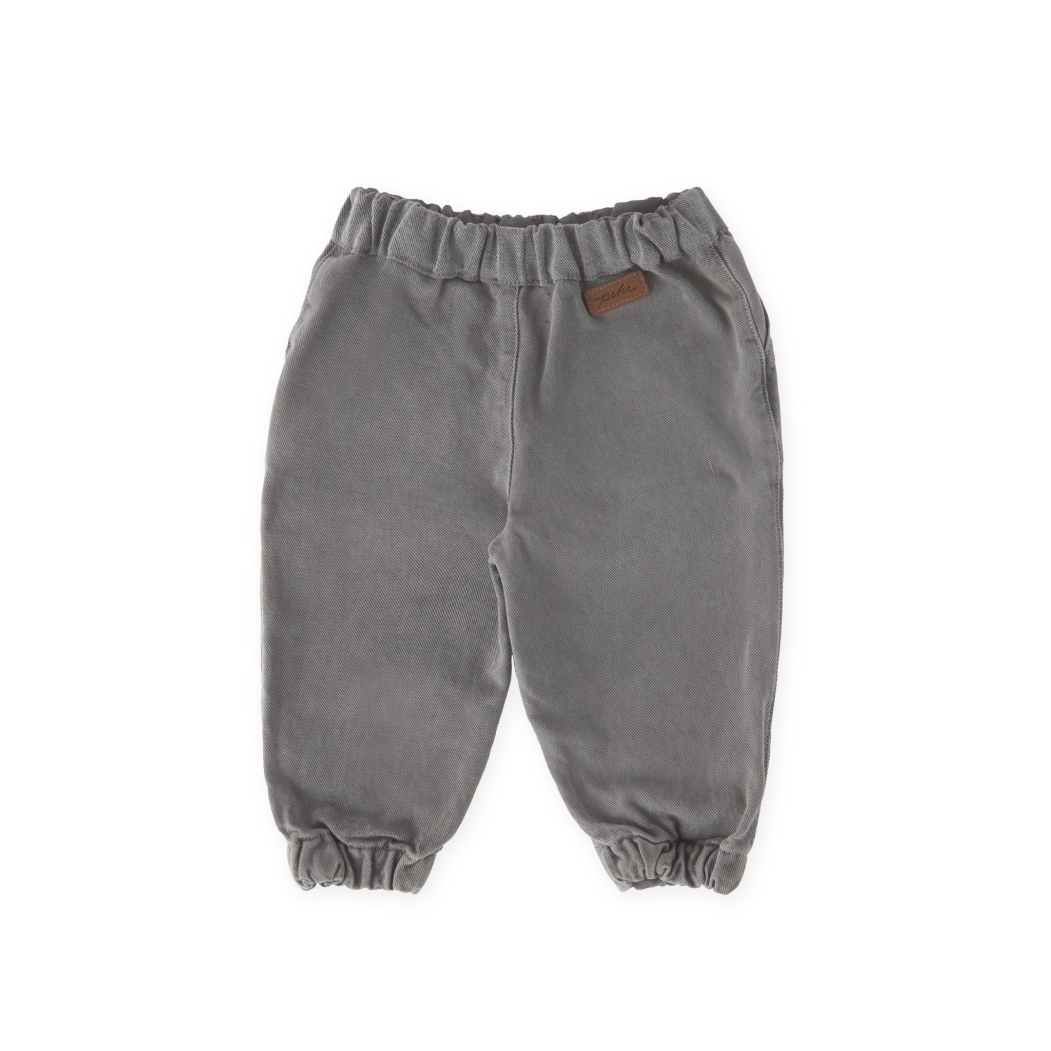baby vintage twill baby utility jogger charcoal