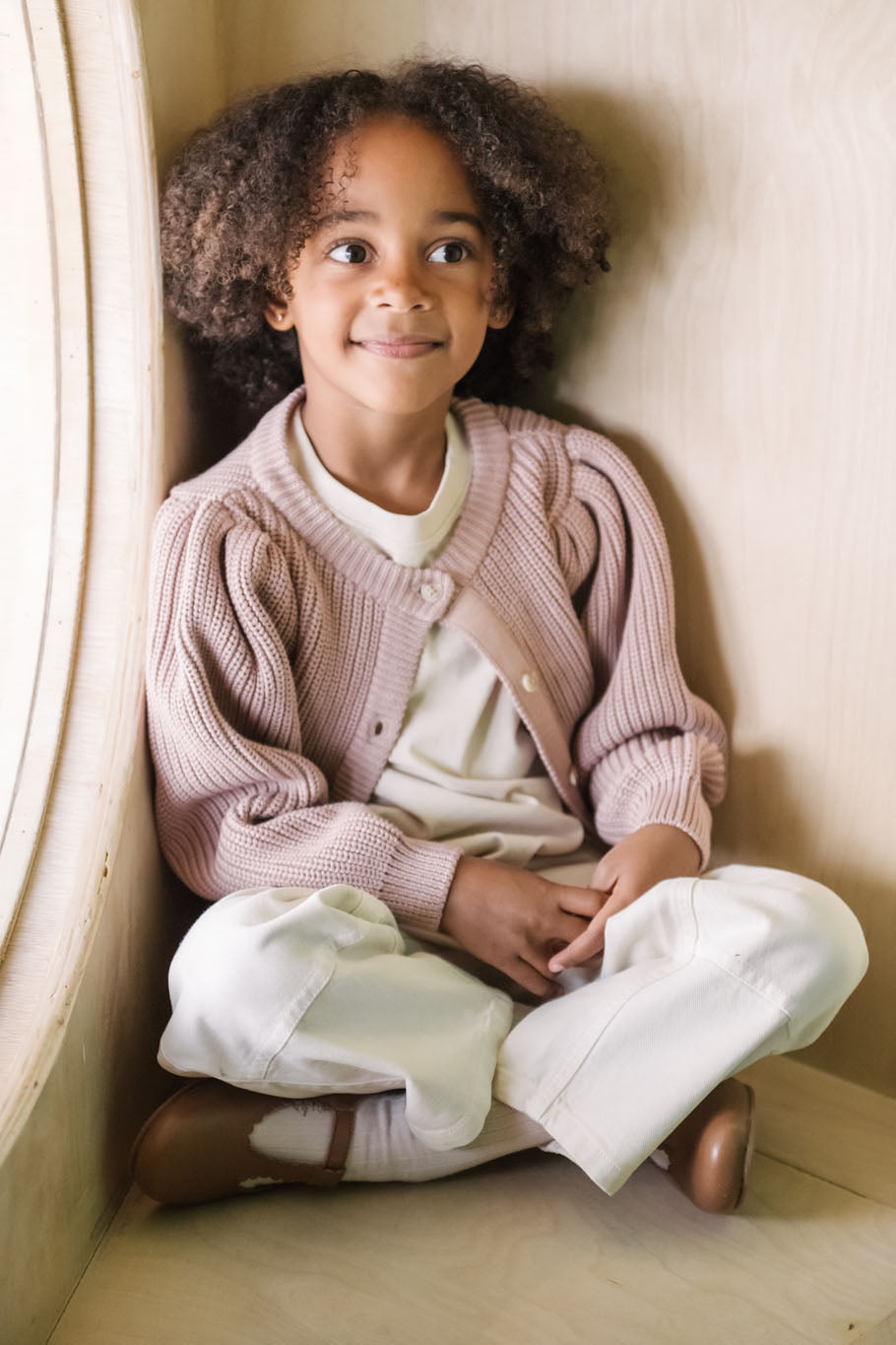 kids vintage twill kids utility pant natural