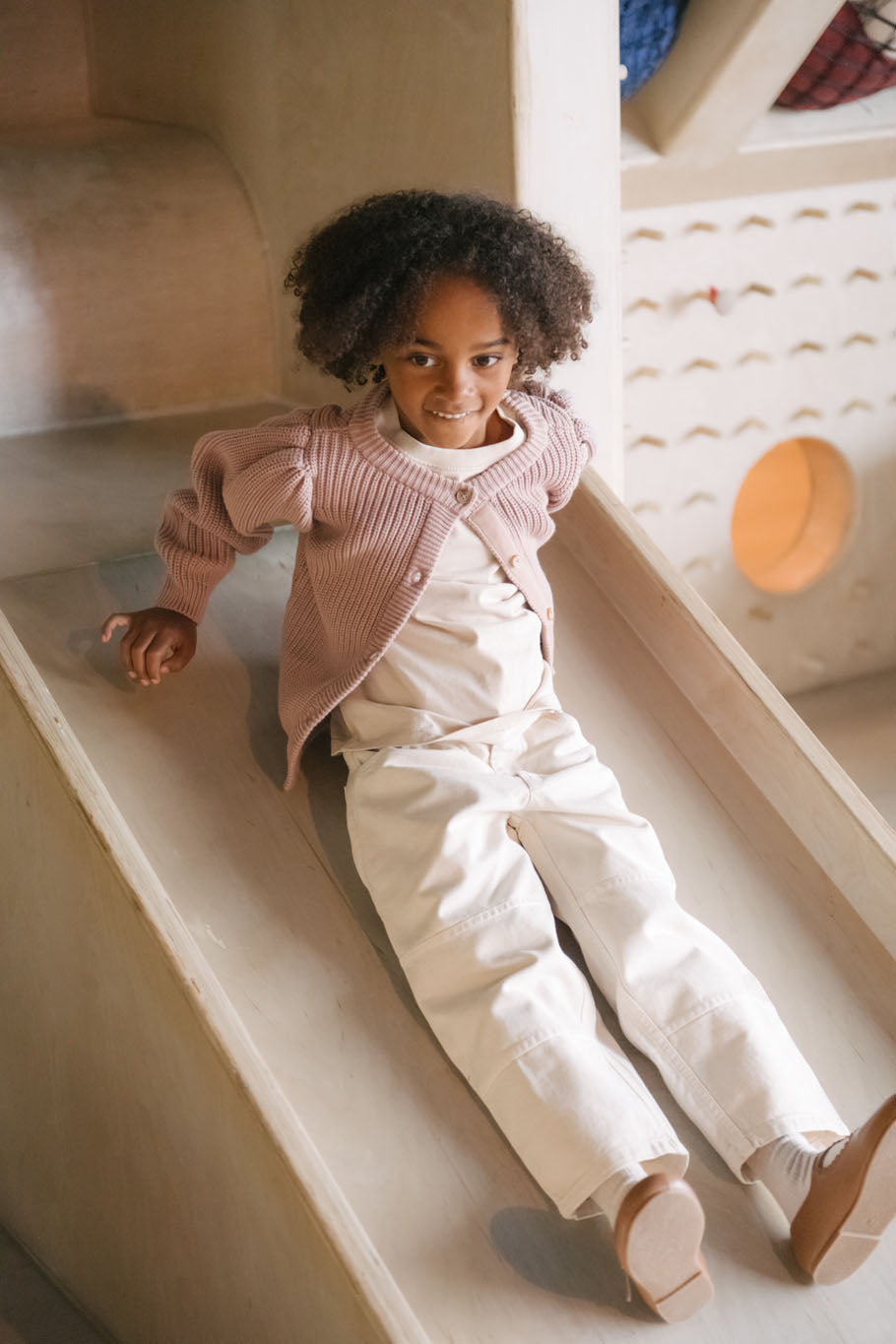 kids vintage twill kids utility pant natural