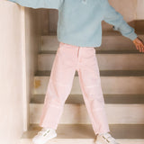 Vintage Twill Kids Utility Pant - Peony
