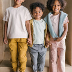 Vintage Twill Kids Utility Pant - Peony