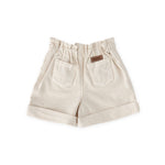 Vintage Twill Paperbag Shorts - Natural