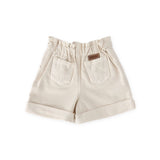 Vintage Twill Paperbag Shorts - Natural