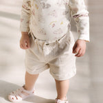 Vintage Twill Paperbag Shorts - Natural