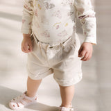 Vintage Twill Paperbag Shorts - Natural