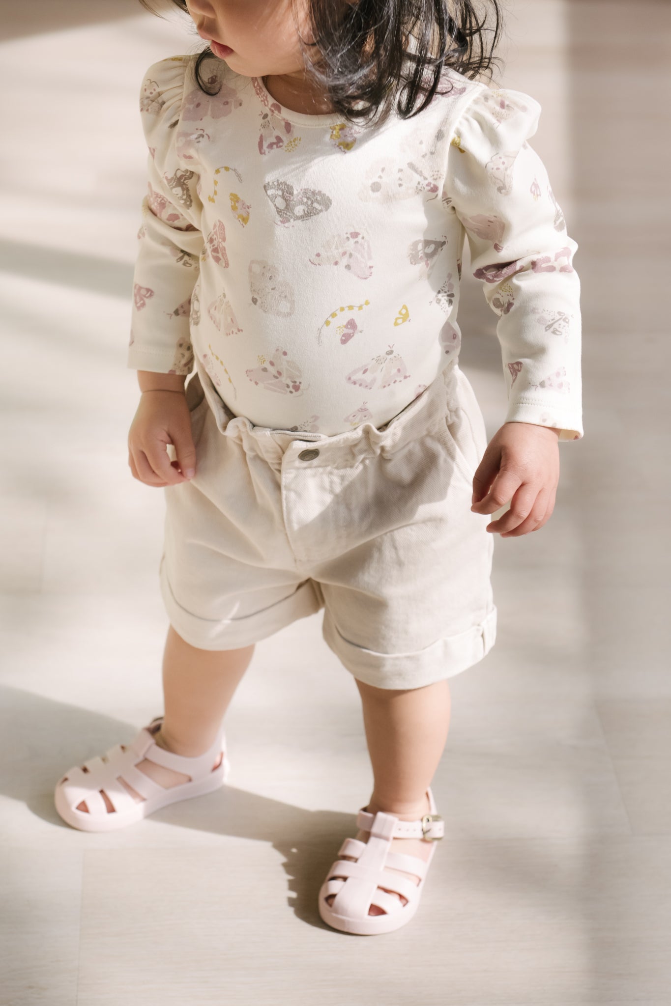 Vintage Twill Paperbag Shorts - Natural