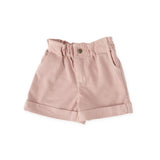 Vintage Twill Paperbag Shorts - Peony