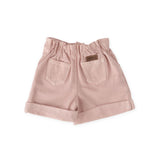 Vintage Twill Paperbag Shorts - Peony
