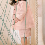 Vintage Twill Paperbag Shorts - Peony