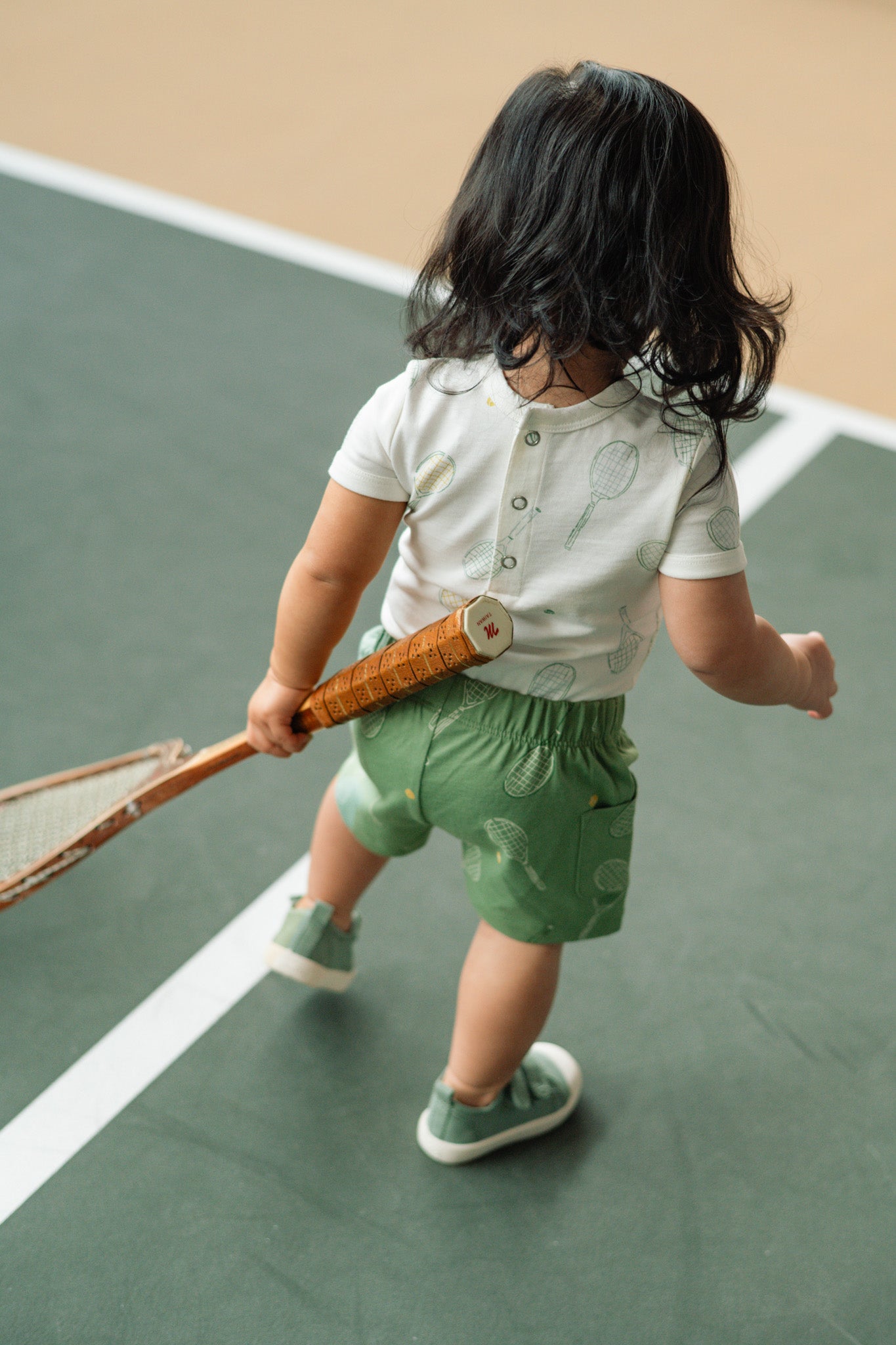 Tennis Short - Doubles Green