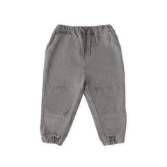 toddler vintage twill toddler utility jogger charcoal in neutrals pattern