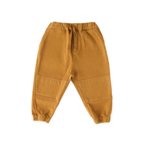 toddler vintage twill toddler utility jogger caramel in yellows pattern