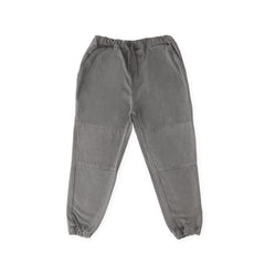 kids vintage twill kids utility jogger charcoal in neutrals pattern