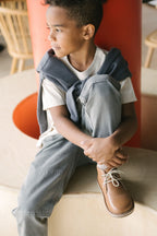 kids vintage twill kids utility jogger charcoal