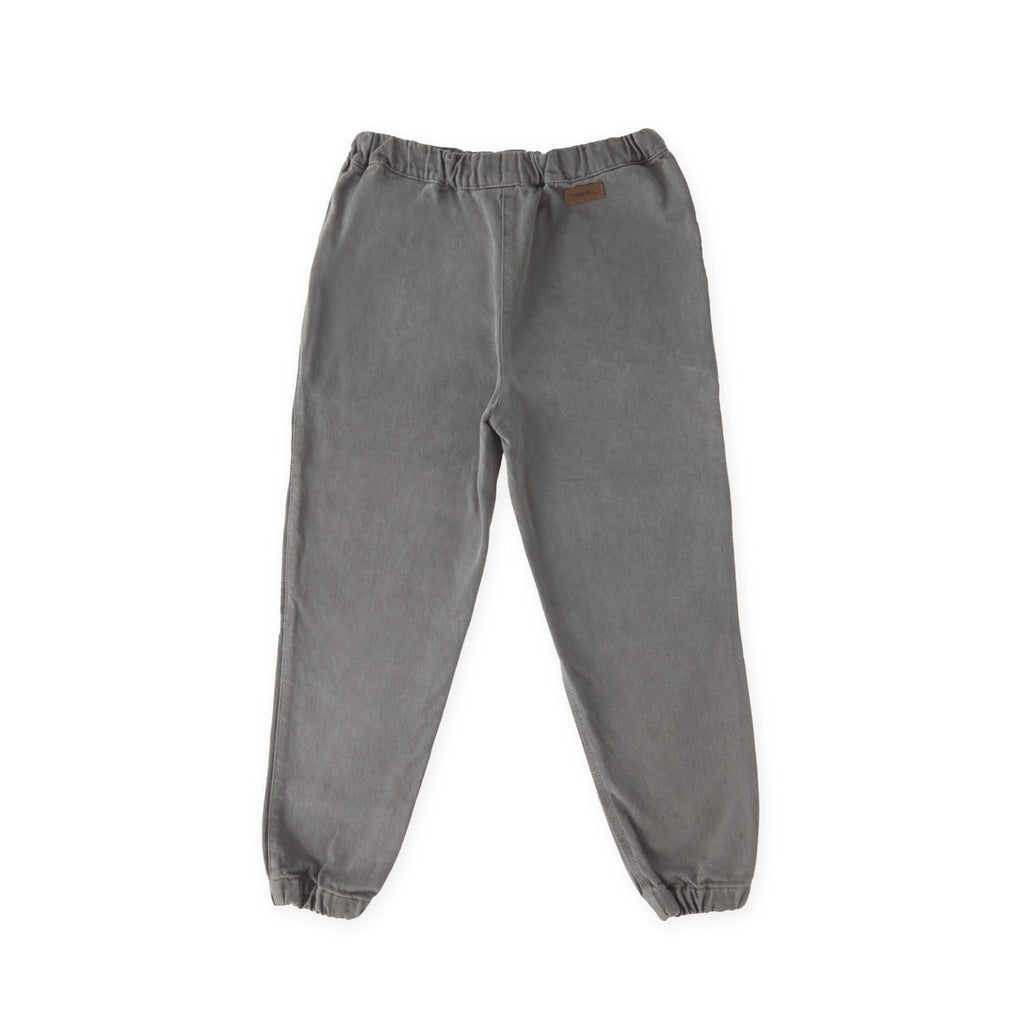 kids vintage twill kids utility jogger charcoal