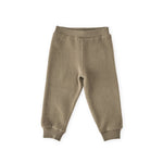 kids teddy fleece kids jogger moss in greens pattern