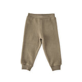 kids teddy fleece kids jogger moss in greens pattern