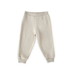 kids teddy fleece kids jogger stone in neutrals pattern