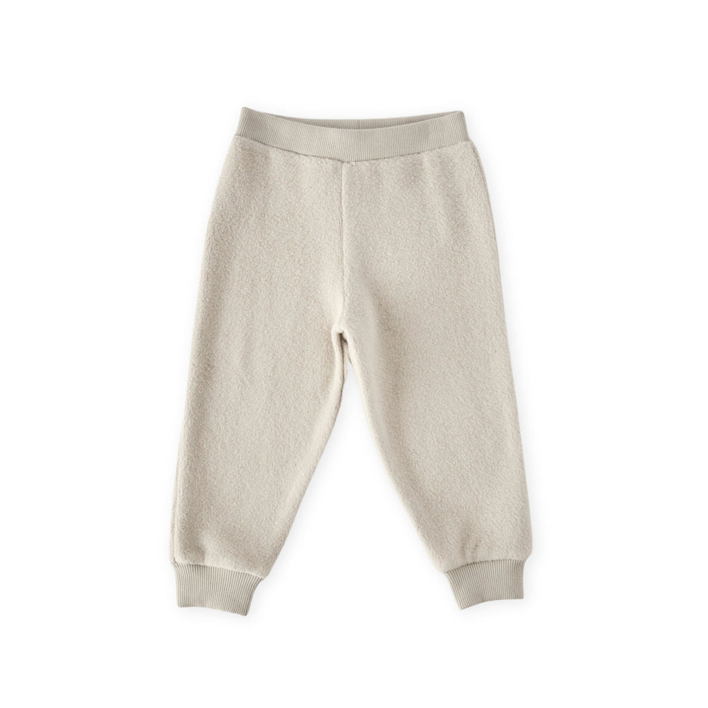 kids teddy fleece kids jogger stone in neutrals pattern