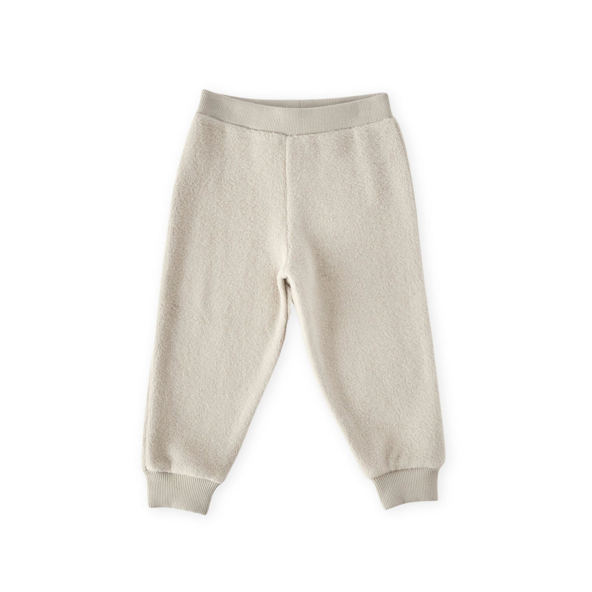kids teddy fleece kids jogger stone in neutrals pattern