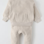 Teddy Fleece Harem Pant - Stone