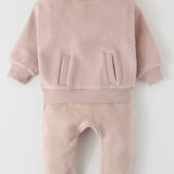 Teddy Fleece Harem Pant - Rose Pink