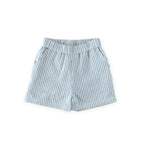 seersucker shorts marine blue in blues pattern