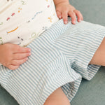 Seersucker Shorts - Marine Blue