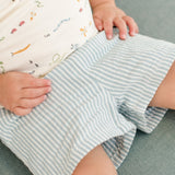 Seersucker Shorts - Marine Blue